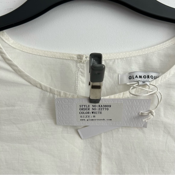 ASOS - Glamorous Swing Dress with Crochet Sleeve - Picture 9 of 14